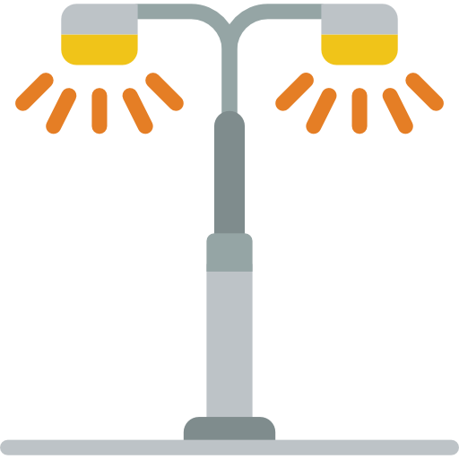 Street light Basic Miscellany Flat icon