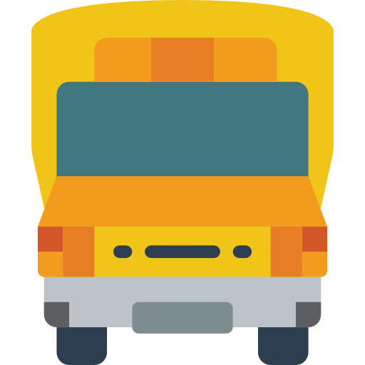Школьный автобус Basic Miscellany Flat иконка