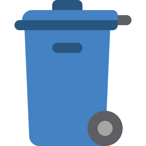 Trash bin Basic Miscellany Flat icon