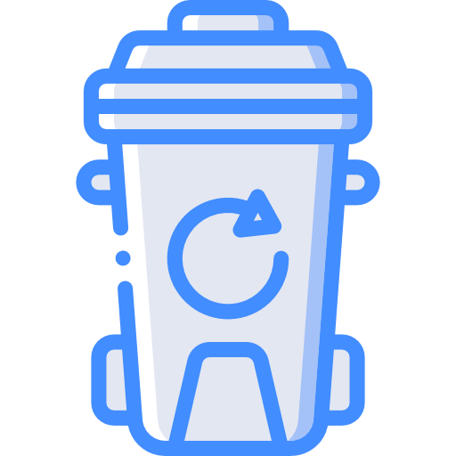 Recycle bin Basic Miscellany Blue icon