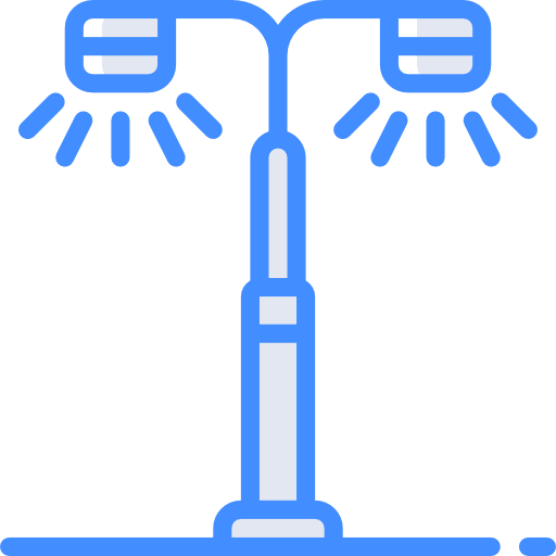 가로등 Basic Miscellany Blue icon