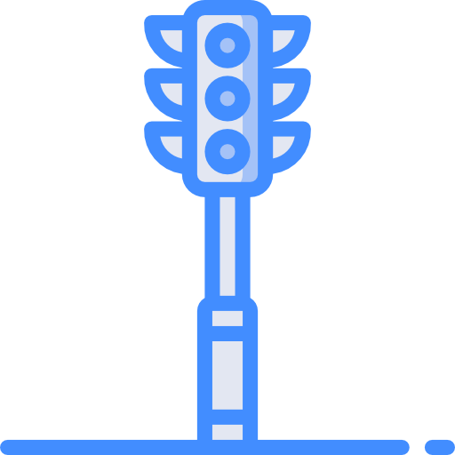 Traffic light Basic Miscellany Blue icon