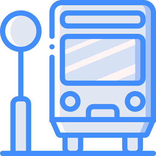 Автобусная остановка Basic Miscellany Blue иконка