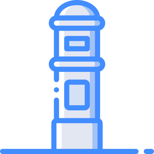 Mailbox Basic Miscellany Blue icon