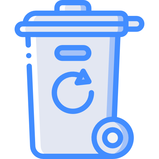 쓰레기통 Basic Miscellany Blue icon