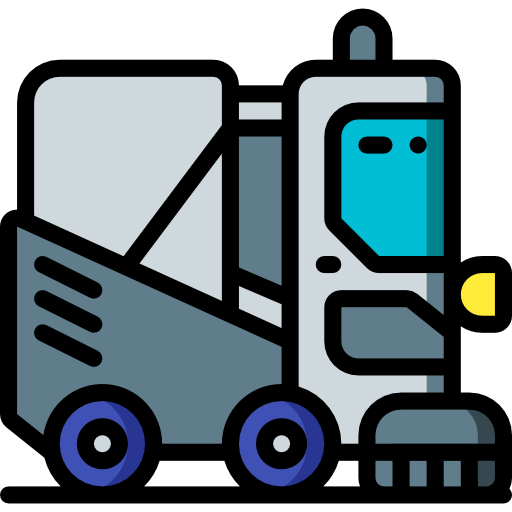 Road sweeper Basic Miscellany Lineal Color icon