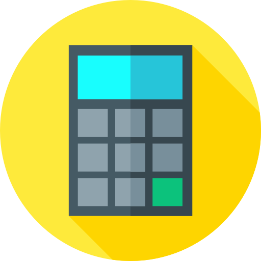 Calculator Flat Circular Flat icon