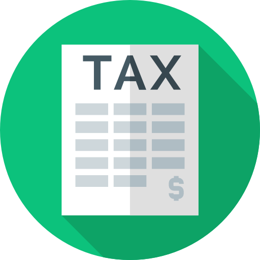Tax Flat Circular Flat icon