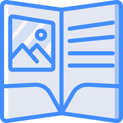 Flyer Basic Miscellany Blue icon