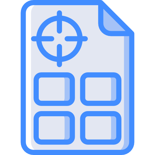 Registration mark Basic Miscellany Blue icon