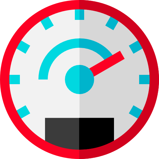 tachometer Basic Straight Flat icon