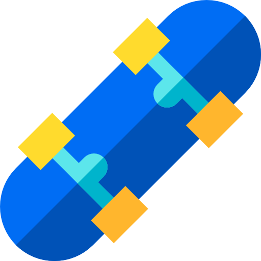 スケートボード Basic Straight Flat icon