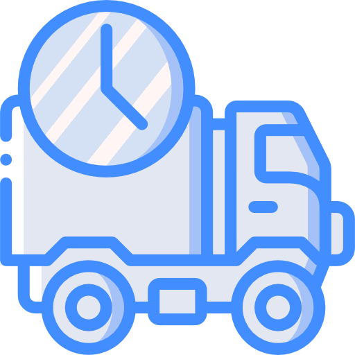 camión de reparto Basic Miscellany Blue icono