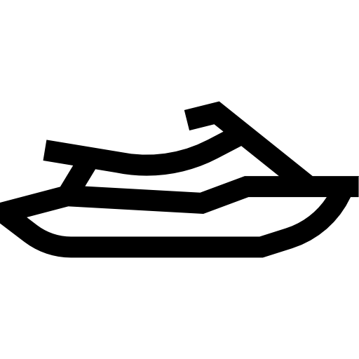 moto acuática Basic Straight Lineal icono