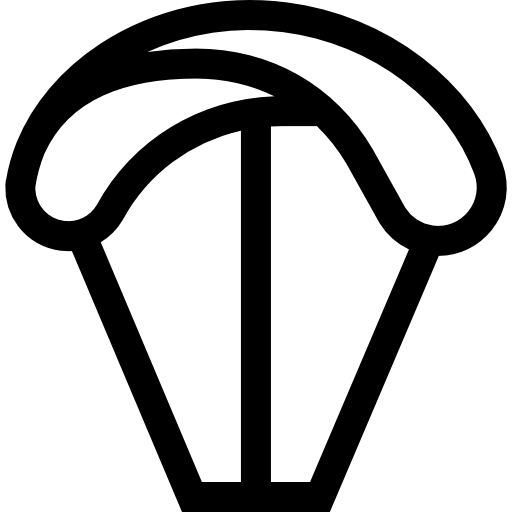 kitesurfing Basic Straight Lineal ikona