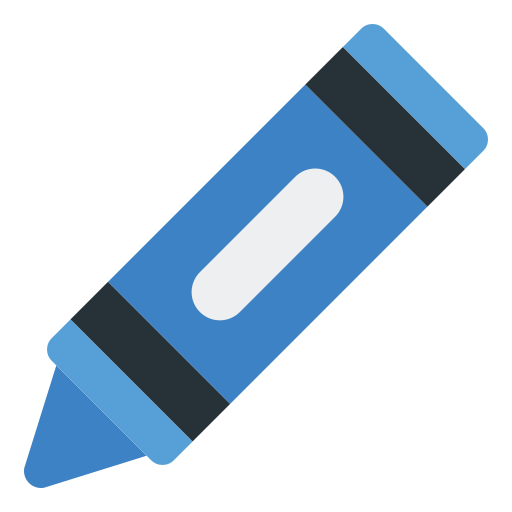 lápiz de color Generic Flat icono