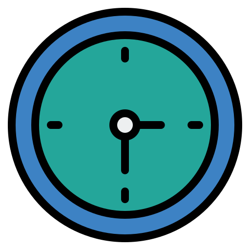 Clock Generic Outline Color icon