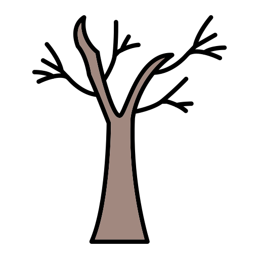 jesienne drzewo Generic Outline Color ikona