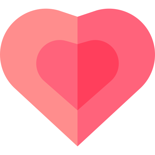 corazón Basic Straight Flat icono