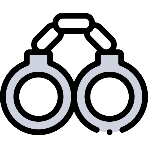 Handcuffs Detailed Rounded Lineal color icon