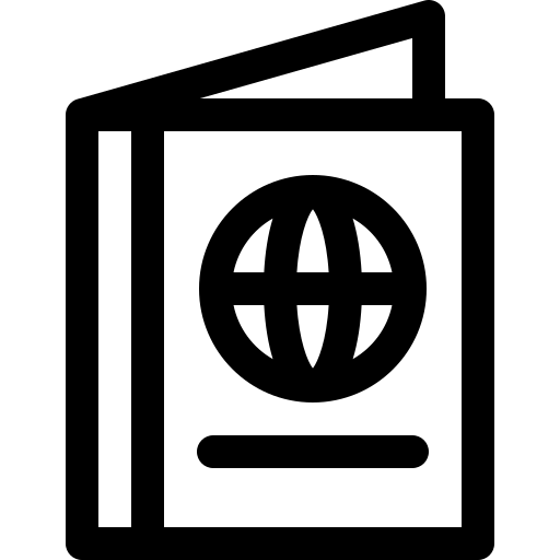 passeport Basic Rounded Lineal Icône