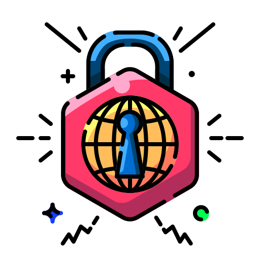 seguridad global Generic Outline Color icono