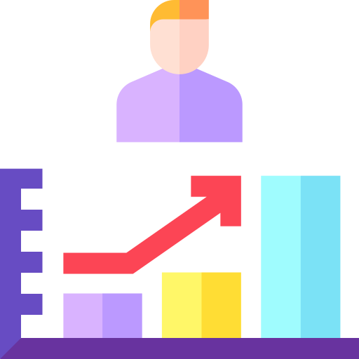 balkendiagramm Basic Straight Flat icon