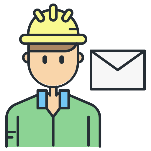 Construction worker Generic Outline Color icon