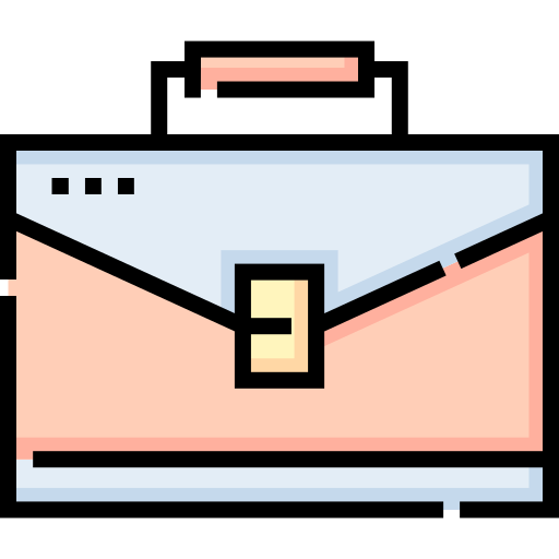 Briefcase Detailed Straight Lineal color icon