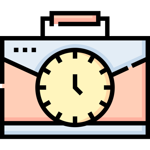 Working time Detailed Straight Lineal color icon