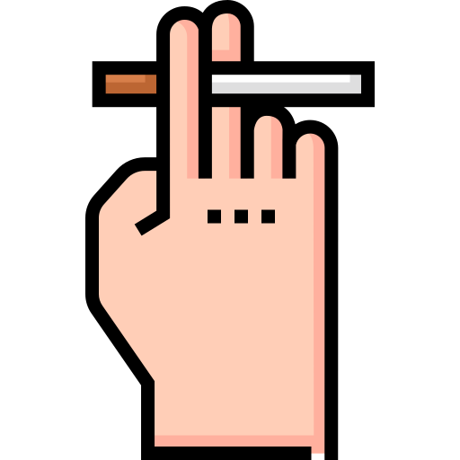 de fumar Detailed Straight Lineal color icono
