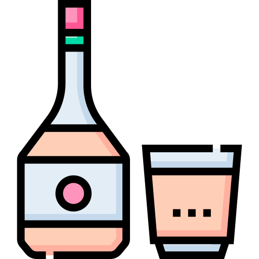 Виски Detailed Straight Lineal color иконка
