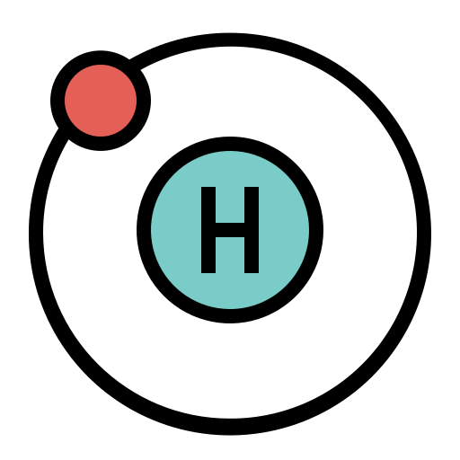 idrogeno Generic Outline Color icona