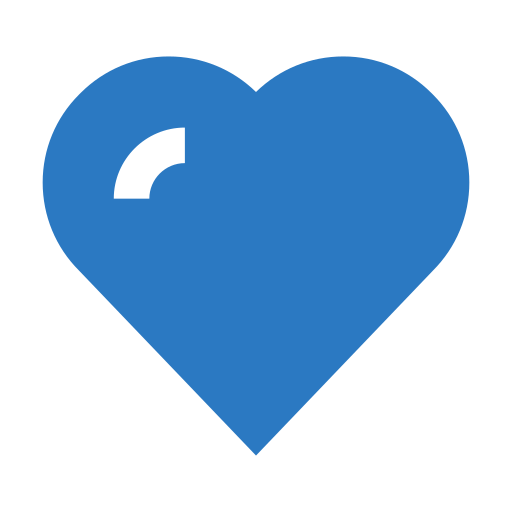 liefde Generic Blue icoon