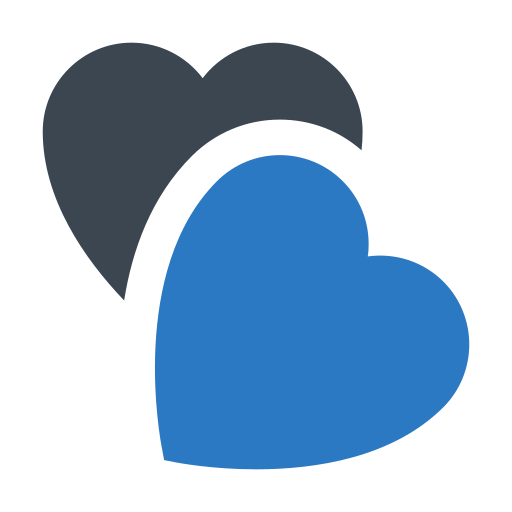 corazones Generic Blue icono