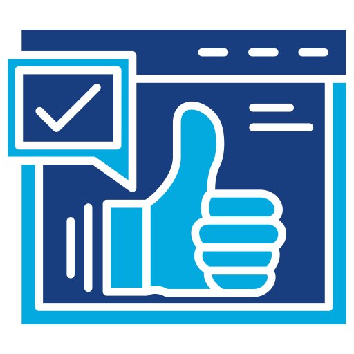 Thumbs up Generic Blue icon