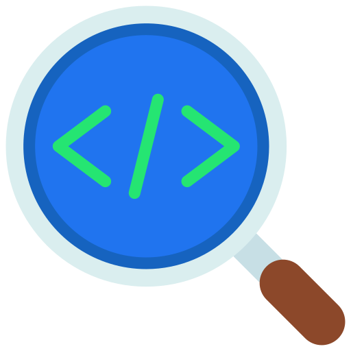 Code review Juicy Fish Flat icon