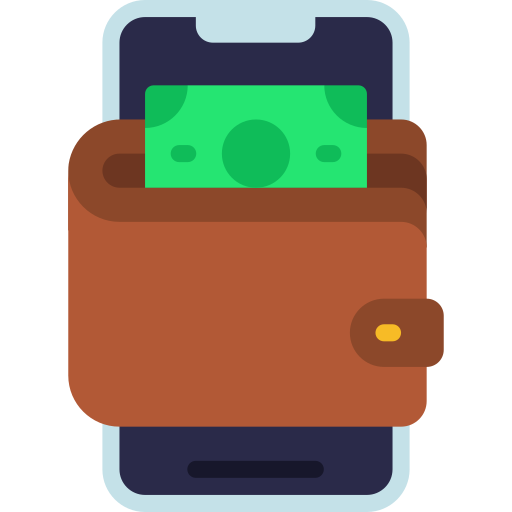 pagamento mobile Juicy Fish Flat icona