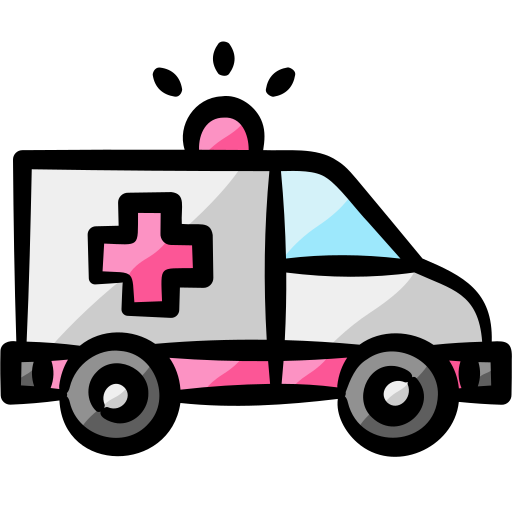 ambulance Generic Hand Drawn Color icoon