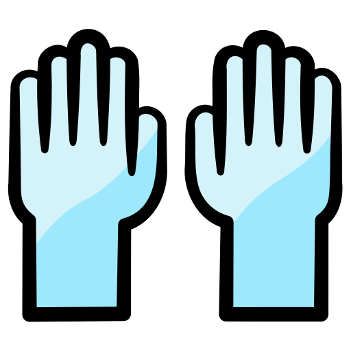 rękawice Generic Hand Drawn Color ikona