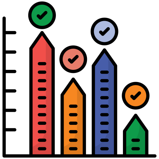 Bar chart Generic Outline Color icon