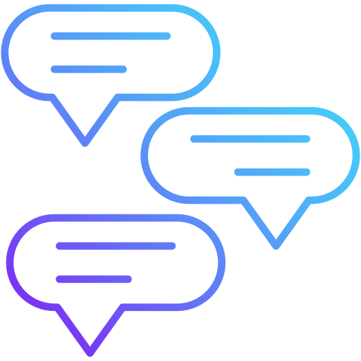 Chat Generic Gradient icon