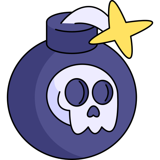 Bomb Generic Thin Outline Color icon