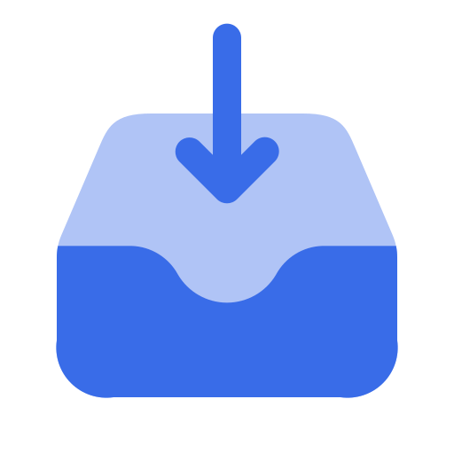 Inbox-in Generic Blue icon