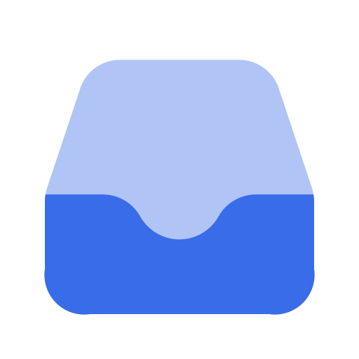 boîte de réception Generic Blue Icône