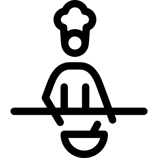 hombre cocinando Special Lineal icono