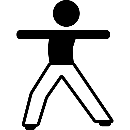Boy Stretching Body  icon