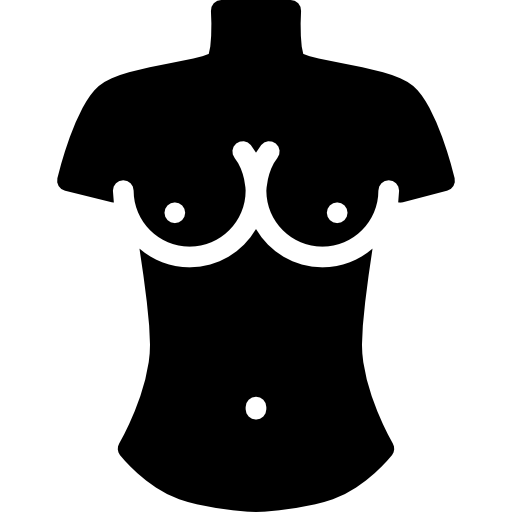 vrouwelijke torso  icoon