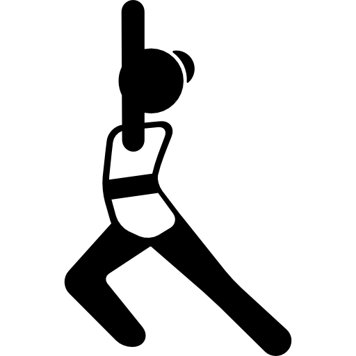 Girl Stretching Body  icon