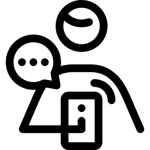 chatten via de telefoon Special Lineal icoon